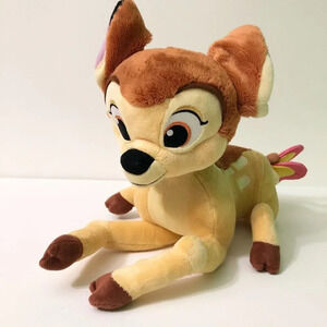 Disney Store Exclusive  Bambi with Butterfly on Tail 14 Inch Long Plush